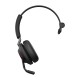 Jabra Evolve2 65, UC Mono Auriculares Inalámbrico Diadema Oficina/Centro de llamadas USB Tipo C Bluetooth Negro